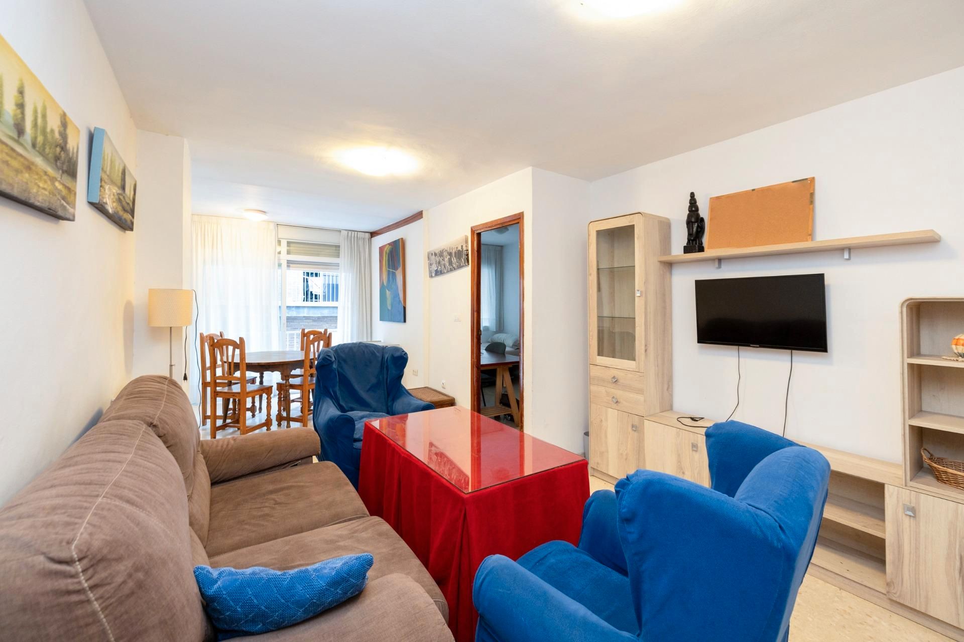 Living room of Flat for sale in  Granada Capital  with Air Conditioner, Heating and Terrace