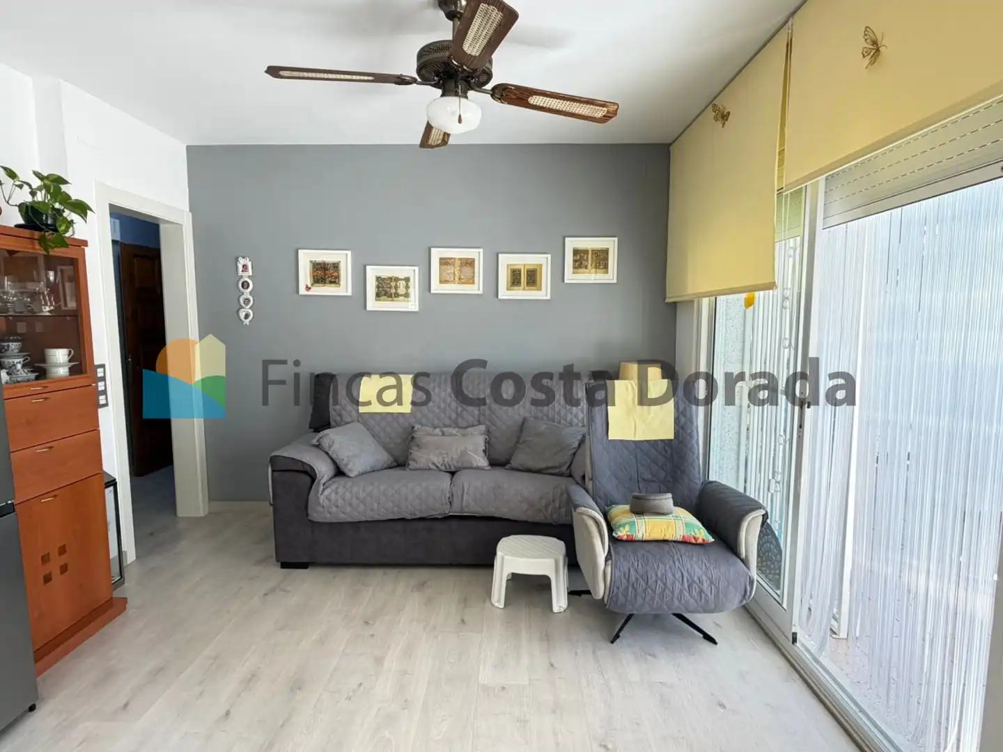 Sala de estar de Apartamento en venta en Cubelles con Aire acondicionado, Jardín privado y Parquet