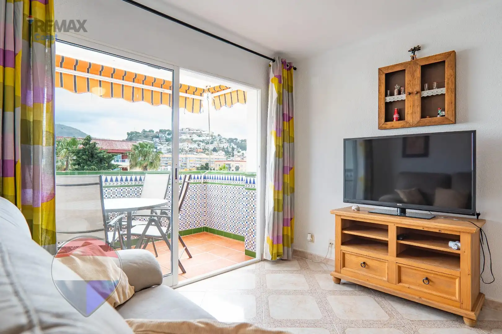 Terraza de Apartamento de alquiler en Rincón de la Victoria con Aire acondicionado, Calefacción y Amueblado