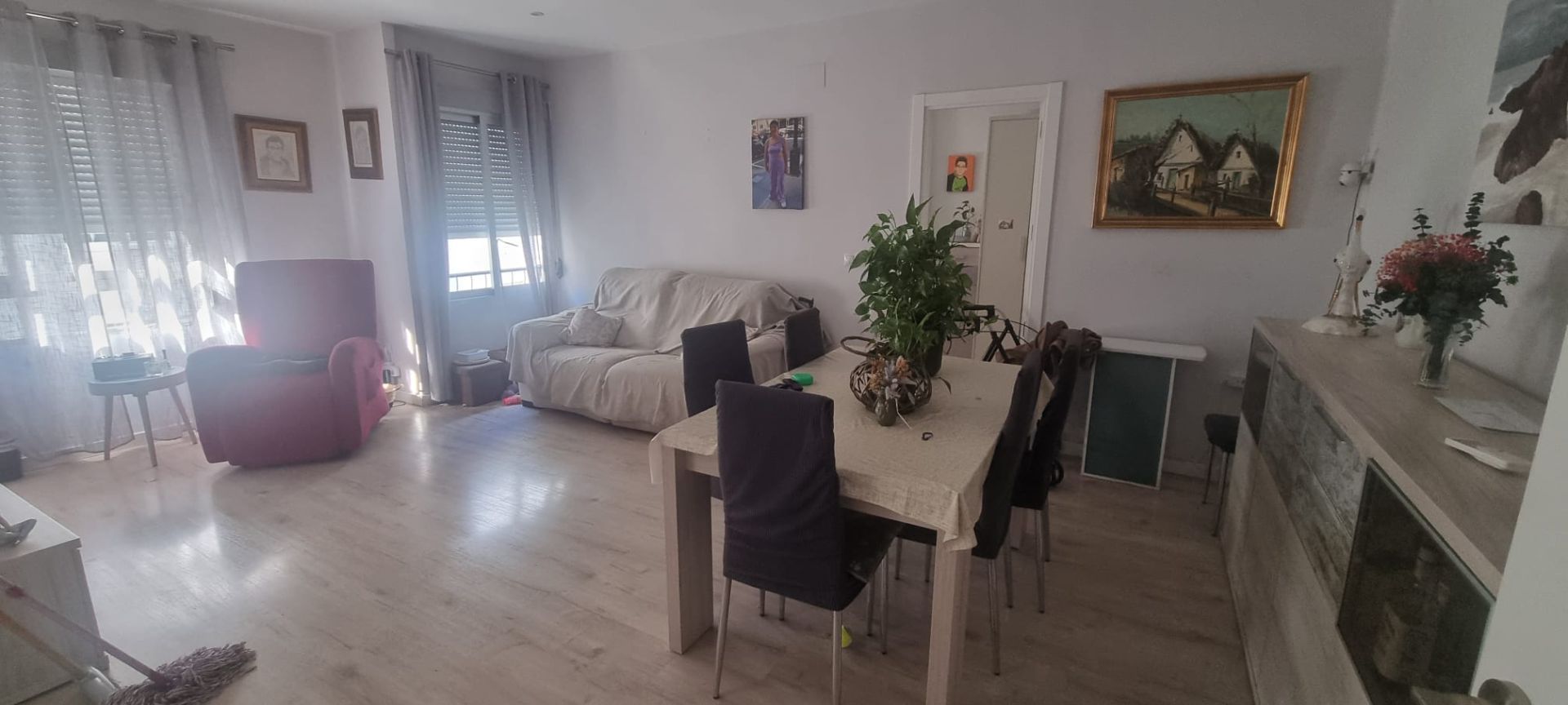 Living room of Flat to rent in  Valencia Capital  with Air Conditioner and Heating