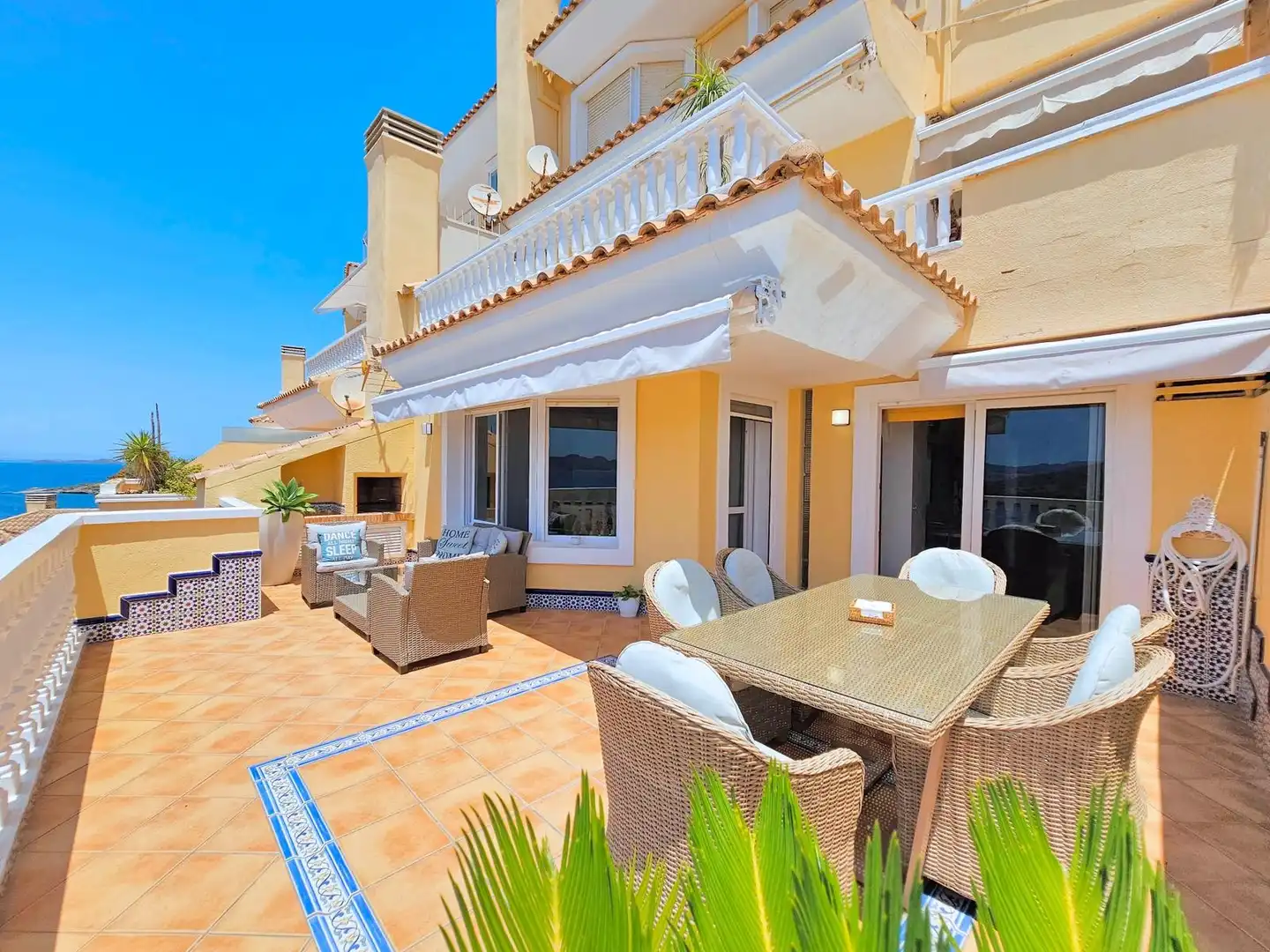 Terrace of Detached homes for rent in La Manga del Mar Menor  with Air Conditioner, Heating and Terrace