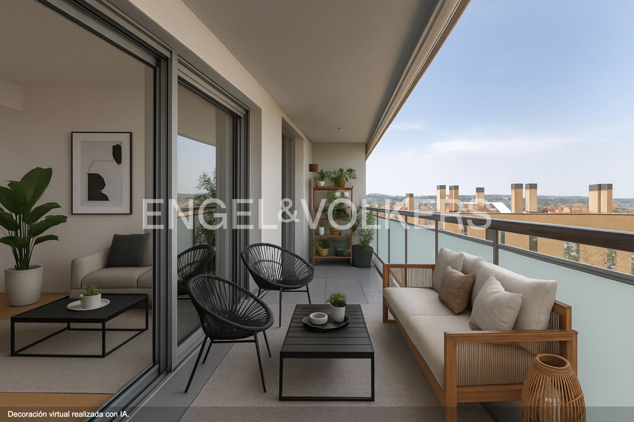 Terrassa de Apartament en venda en Sant Cugat del Vallès amb Aire condicionat, Calefacció i Parquet
