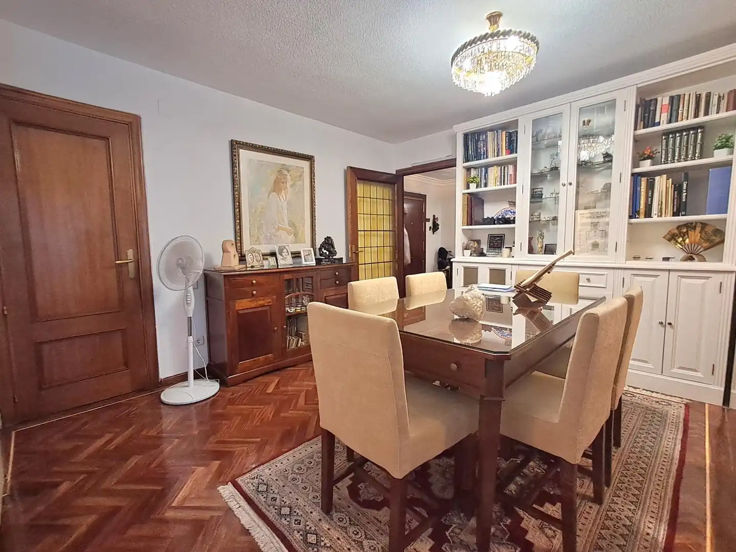 Dining room of Flat for sale in Madrid  with Air Conditioner, Heating and Private garden