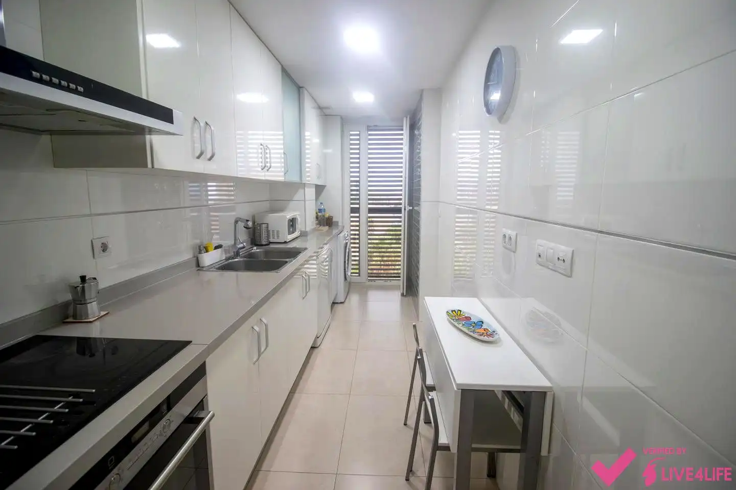 Küche von Wohnung zur Miete in Alboraya mit Klimaanlage, Terrasse und Möbliert