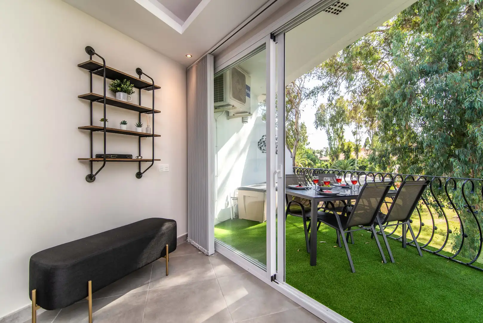 Terraza de Apartamento de alquiler en Marbella con Aire acondicionado, Calefacción y Terraza