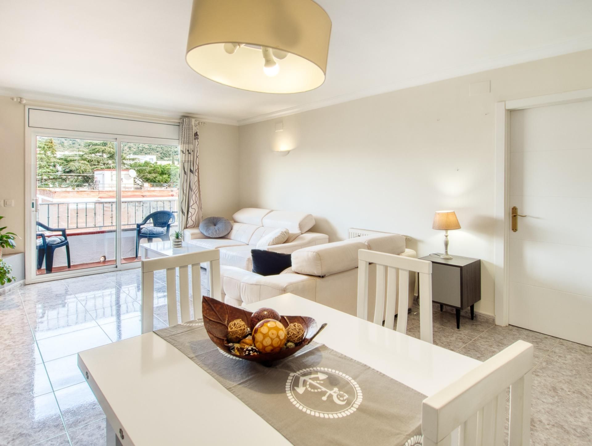 Living room of Attic for sale in Roses  with Heating, Terrace and Balcony