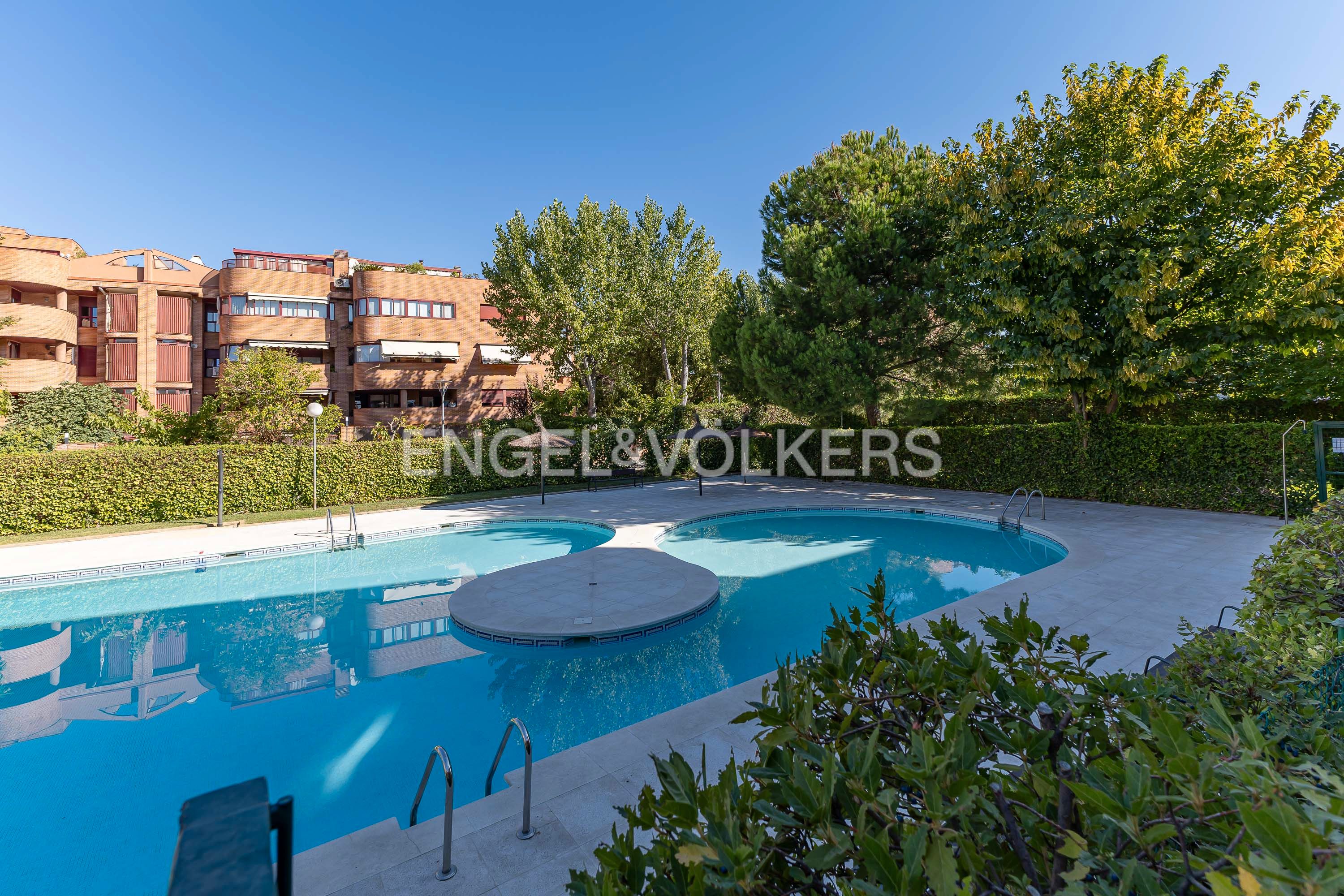 Swimming pool of Duplex to rent in Pozuelo de Alarcón  with Heating, Parquet flooring and Terrace