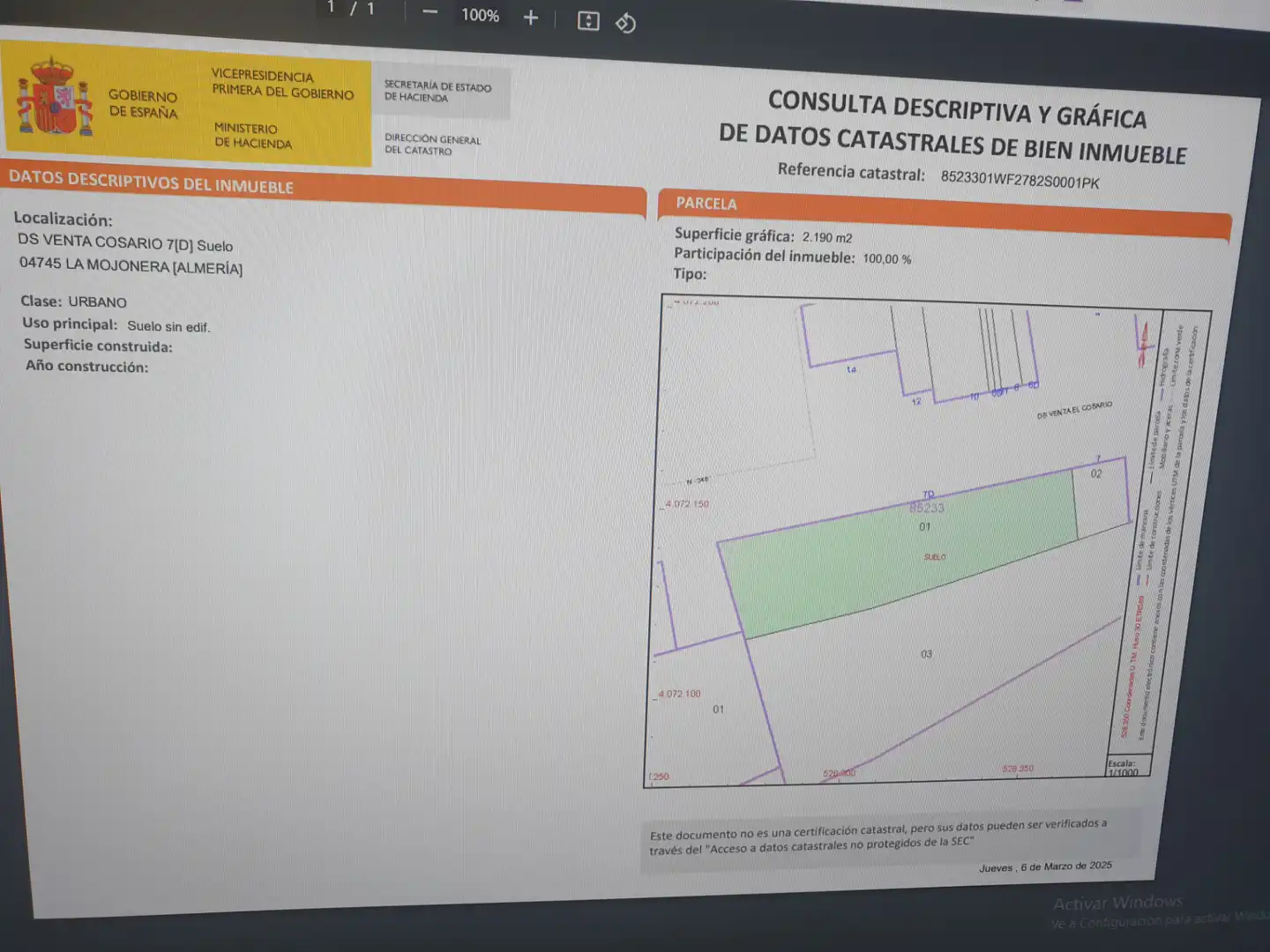 Industrial land for sale in Calle Santa Teresa 10, imagen 5
