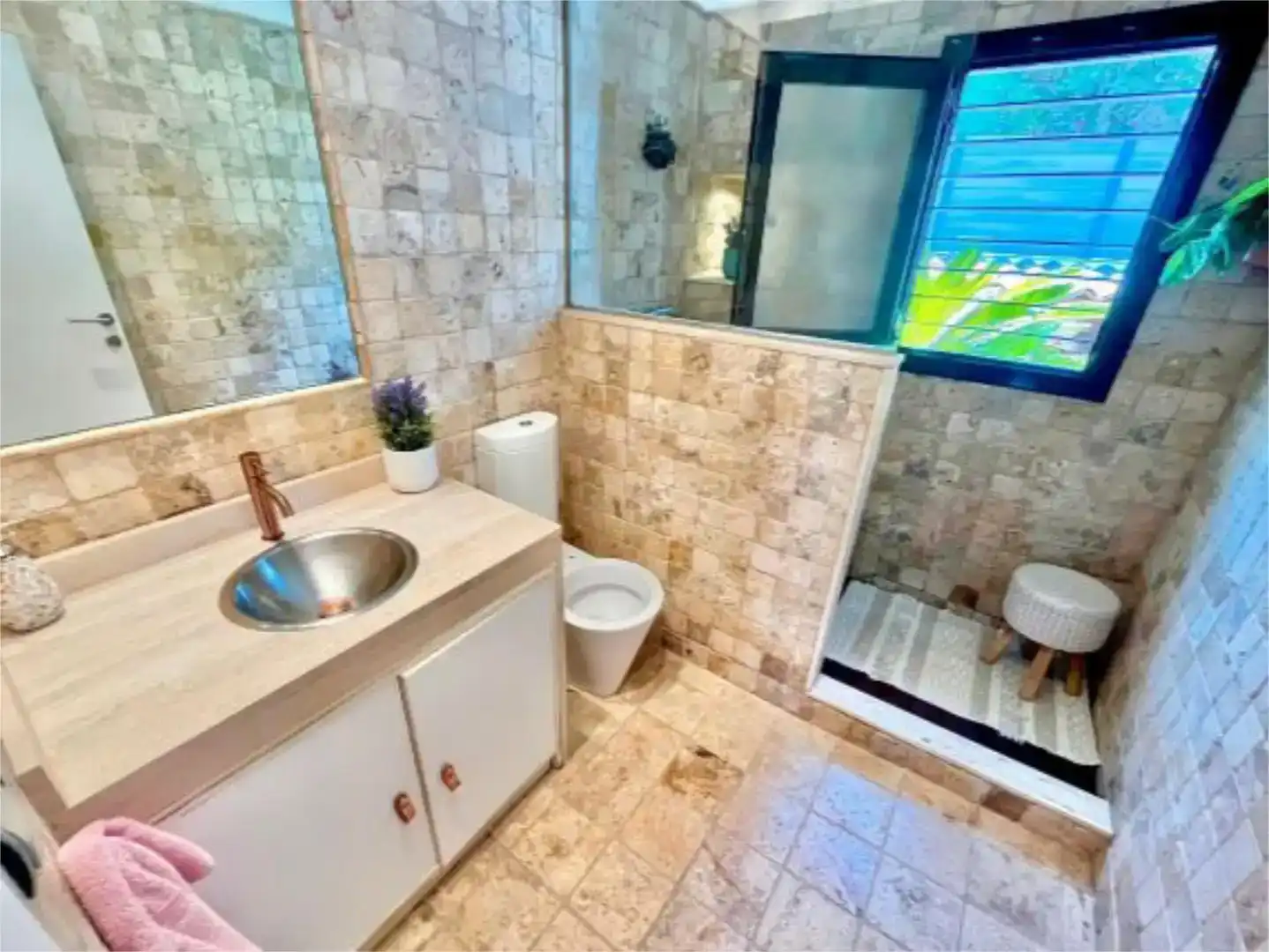 Bany de Casa o xalet en venda en Blanes amb Aire condicionat i Piscina