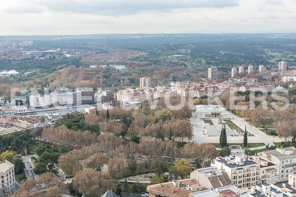 Außenansicht von Wohnung zur Miete in Madrid mit Klimaanlage, Heizung und Parkett
