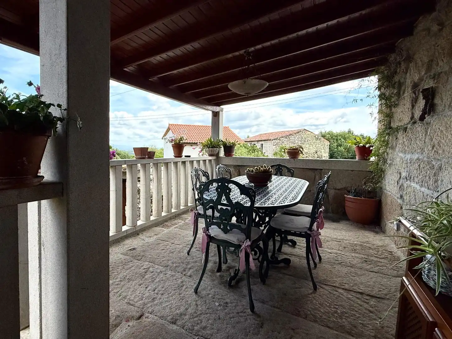 Terraza de Casa o chalet en venta en San Amaro con Calefacción, Jardín privado y Parquet