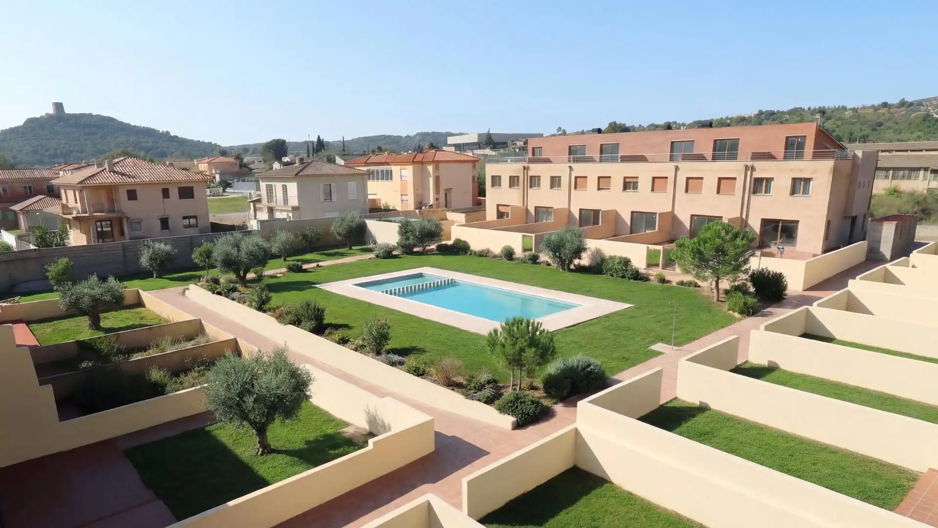 Piscina de Casa adosada en venta en Ulldecona con Terraza y Piscina comunitaria