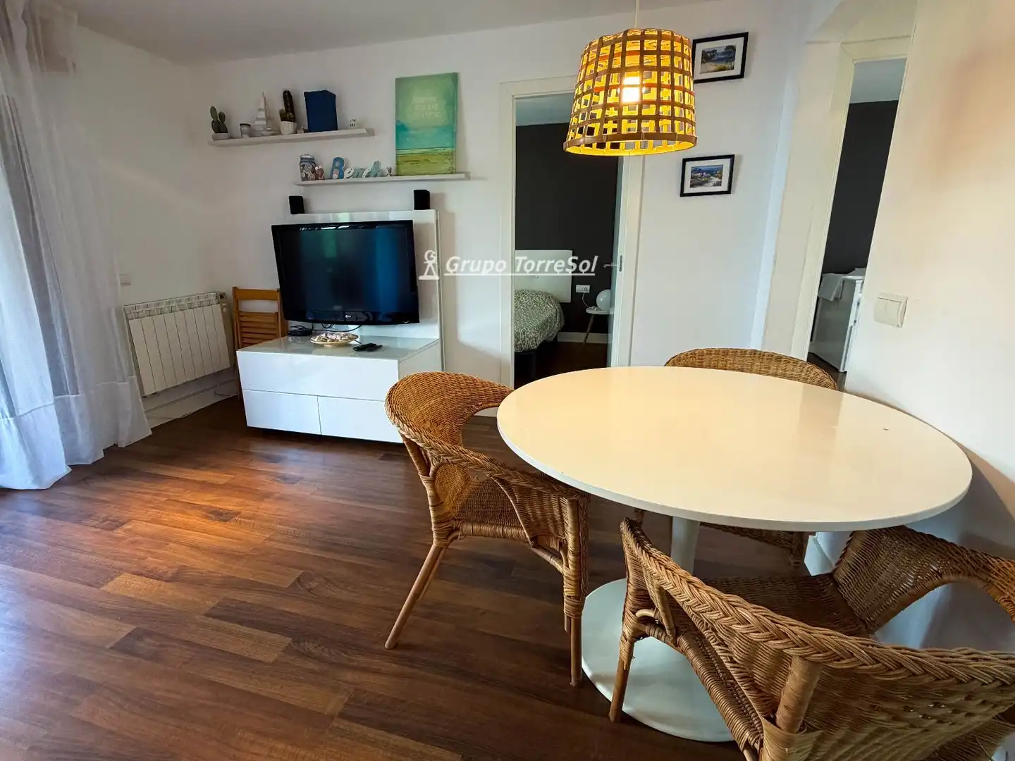 Dining room of Flat for sale in El Vendrell  with Terrace, Swimming Pool and Furnished