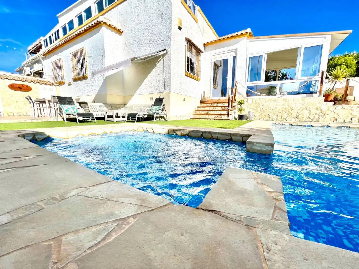 Swimming pool of Houses for rent in San Fulgencio  with Air Conditioner, Heating and Private garden