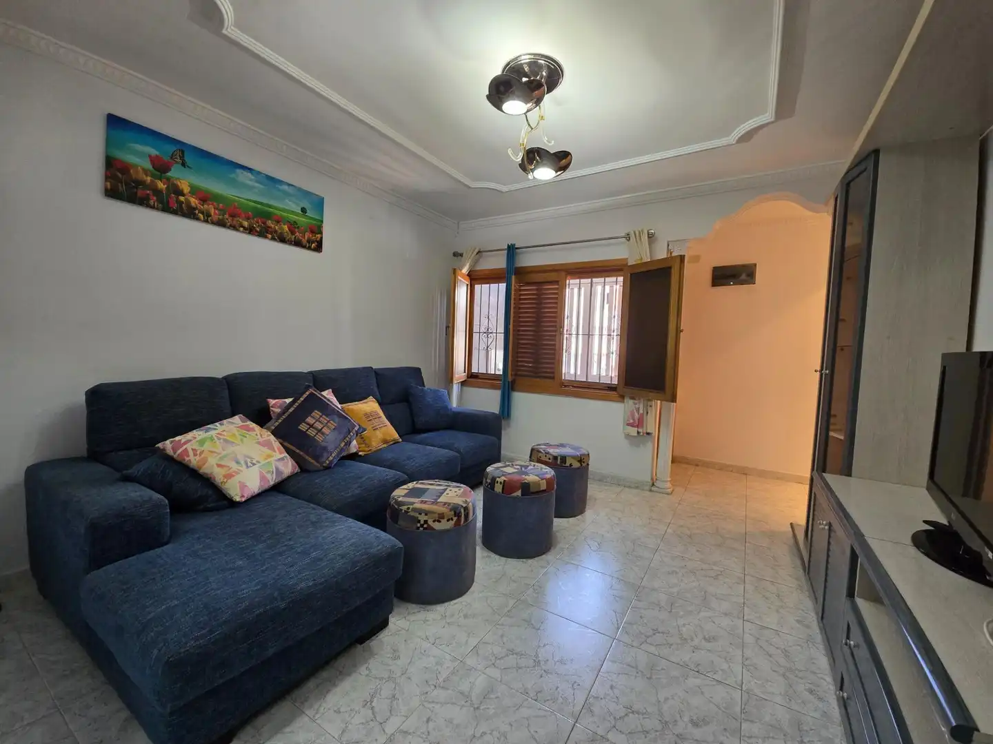 Sala d'estar de Casa o xalet en venda en San Bartolomé de Tirajana amb Terrassa, Traster i Moblat