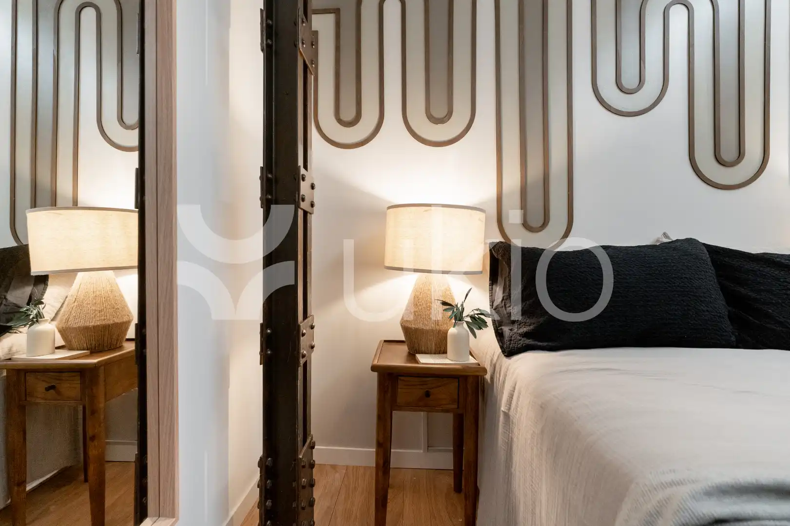 Habitación de Apartamento de alquiler en Madrid con Aire acondicionado, Calefacción y Amueblado
