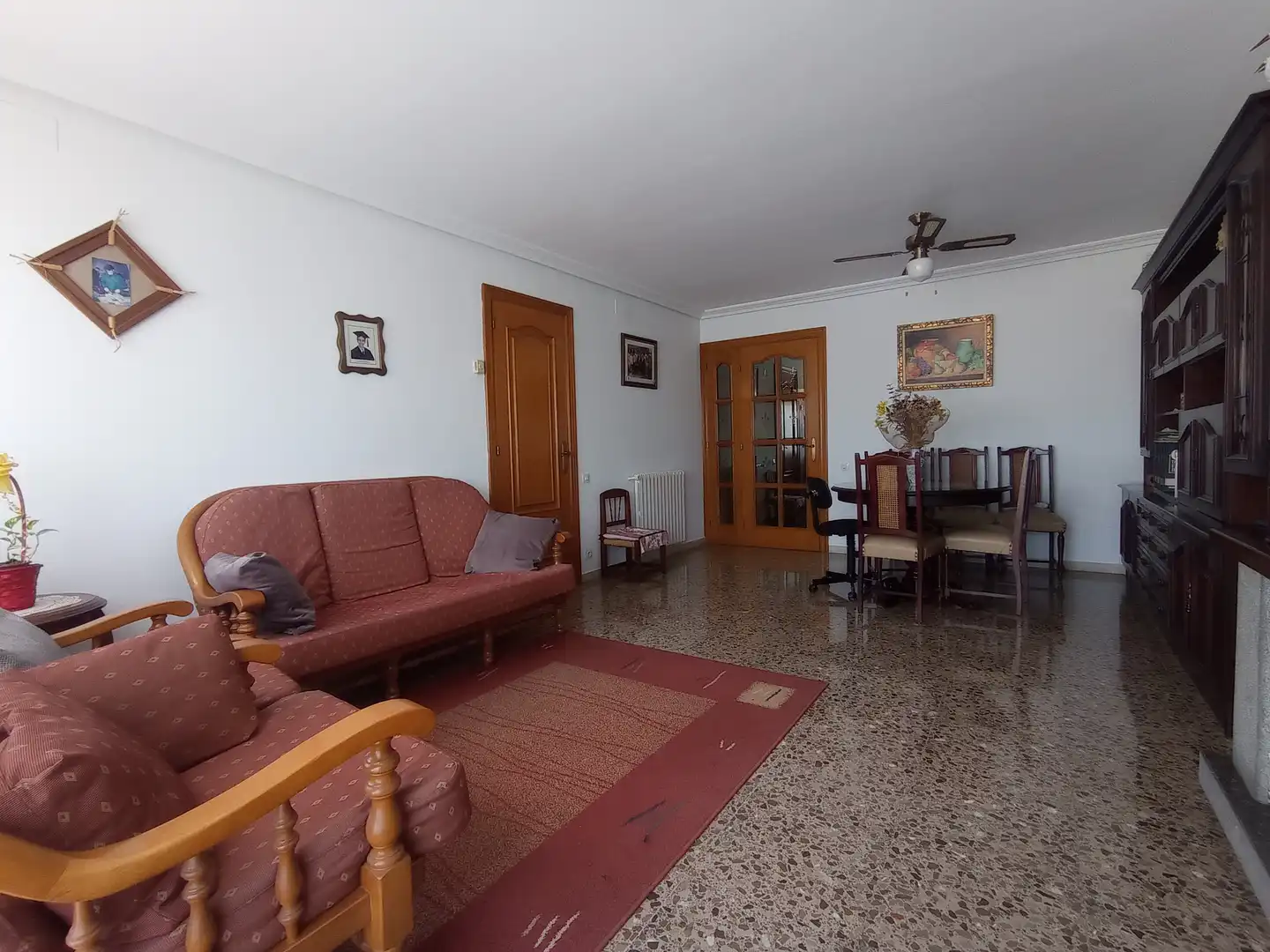 Wohnzimmer von Einfamilien-Reihenhaus zum Verkauf in Santa Perpètua de Mogoda mit Klimaanlage, Heizung und Terrasse