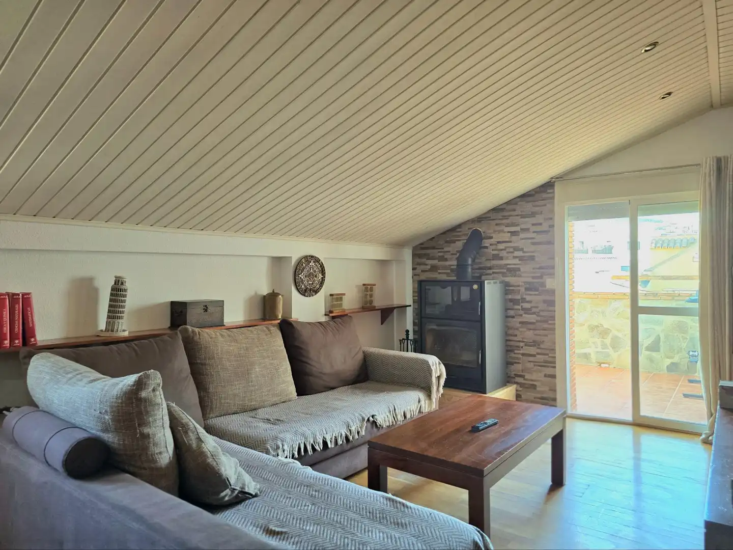 Sala de estar de Ático en venta en Alhaurín El Grande con Aire acondicionado, Calefacción y Parquet