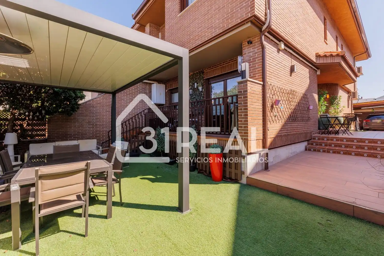 Garden of Houses for sale in Madrid  with Air Conditioner, Heating and Private garden