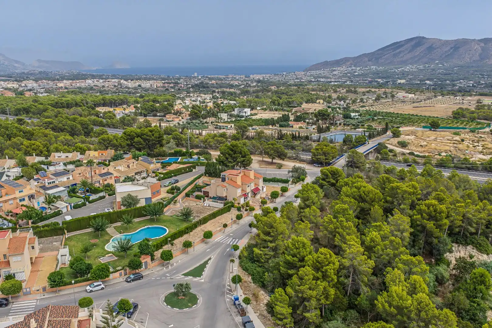 Exterior view of Detached homes for sale in La Nucia  with Air Conditioner, Heating and Private garden