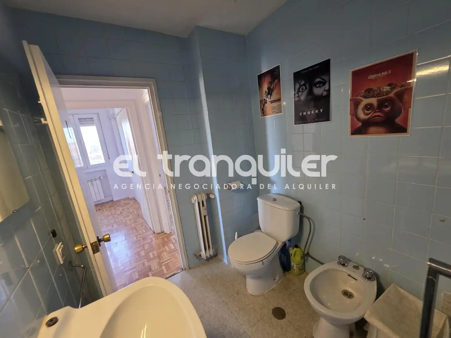 Bedroom of Flat for rent in Madrid  with Air Conditioner, Parquet flooring and Terrace