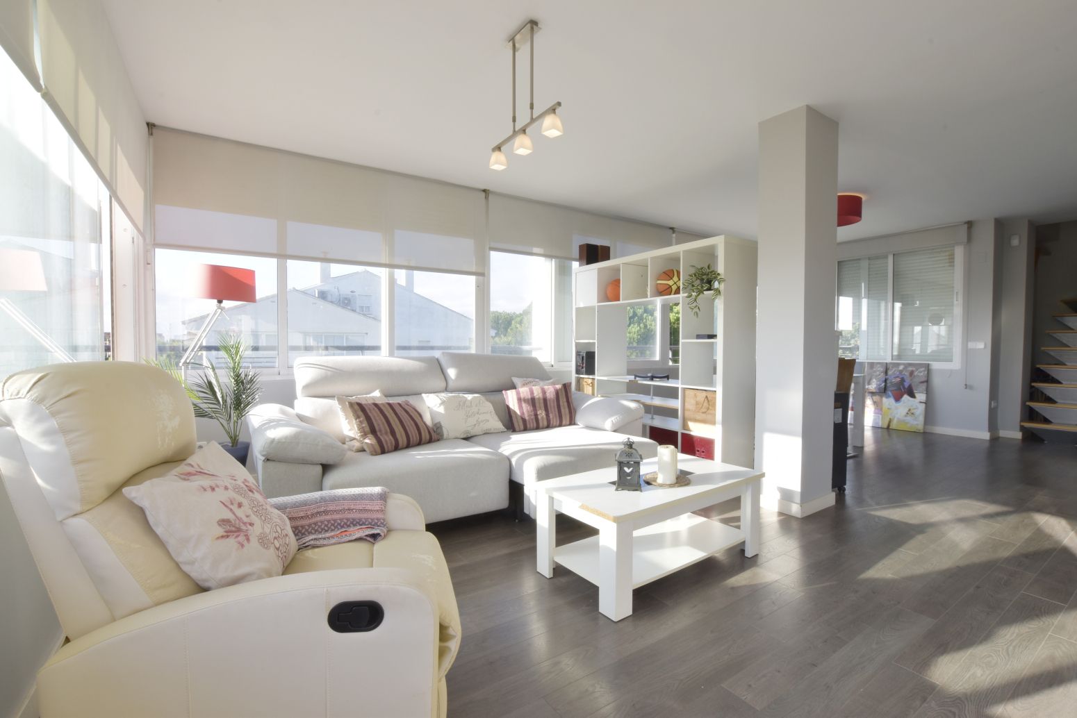 Sala de estar de Ático en venta en Puçol con Aire acondicionado, Jardín privado y Parquet