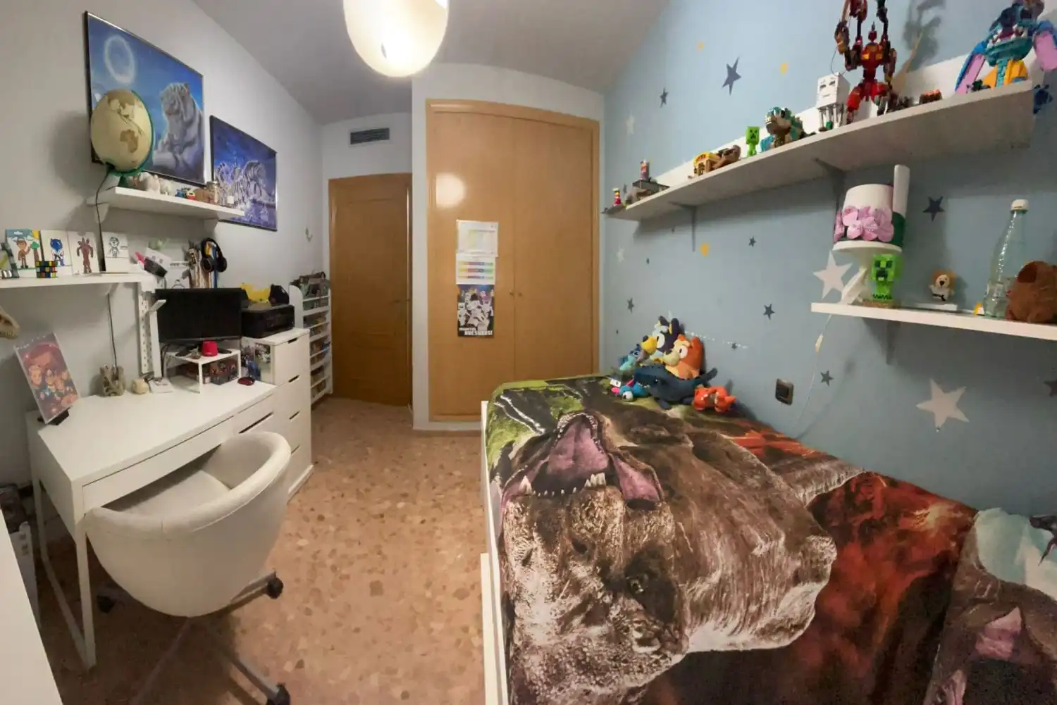 Schlafzimmer von Wohnung zum Verkauf in Burriana / Borriana mit Klimaanlage, Heizung und Terrasse