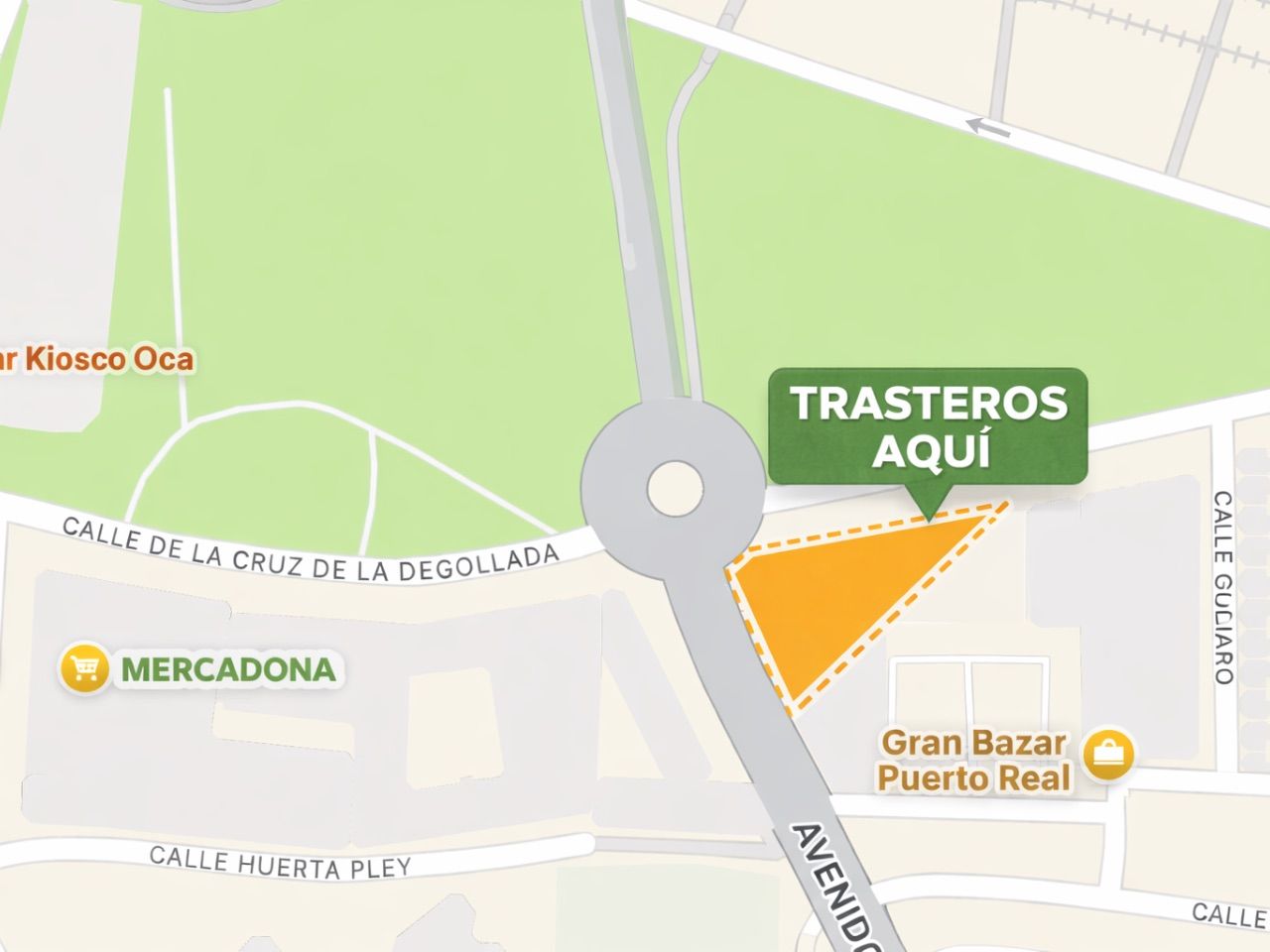 Vista exterior de Traster de lloguer en Puerto Real amb Alarma