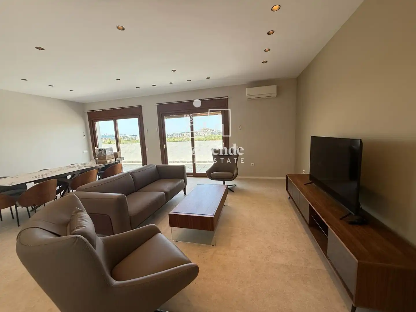 Sala d'estar de Casa o xalet de lloguer en Santa Eulària des Riu amb Aire condicionat, Moblat i Alarma