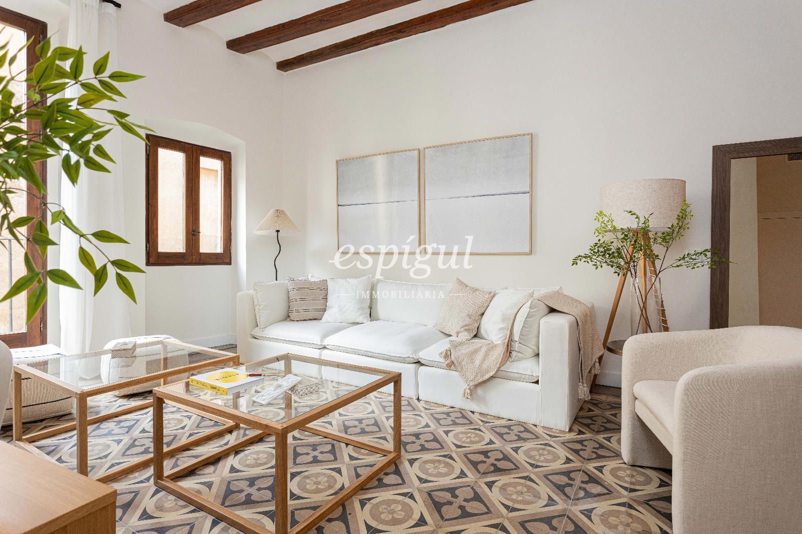 Sala d'estar de Pis en venda en  Barcelona Capital amb Aire condicionat, Calefacció i Terrassa