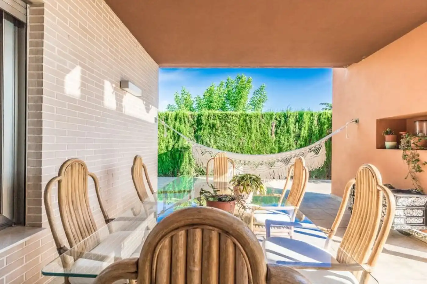 Terrace of Houses for sale in L'Alcúdia  with Air Conditioner, Private garden and Parquet flooring