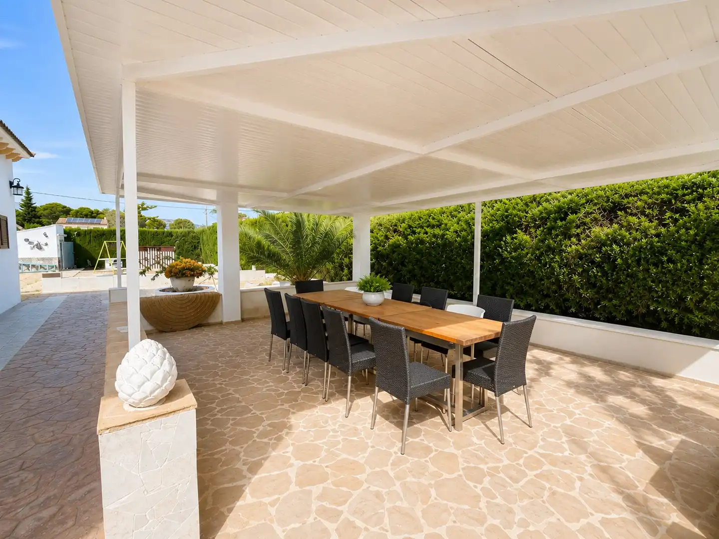 Terraza de Casa o chalet de alquiler en L'Ametlla de Mar  con Aire acondicionado, Calefacción y Jardín privado