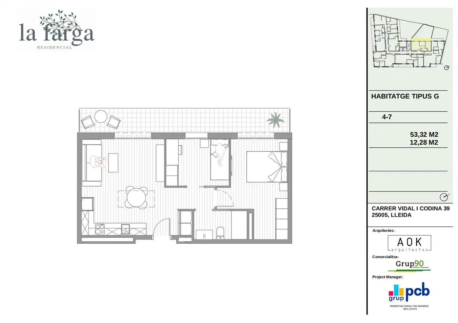 Apartamento en venta en Lleida con Terraza y Trastero