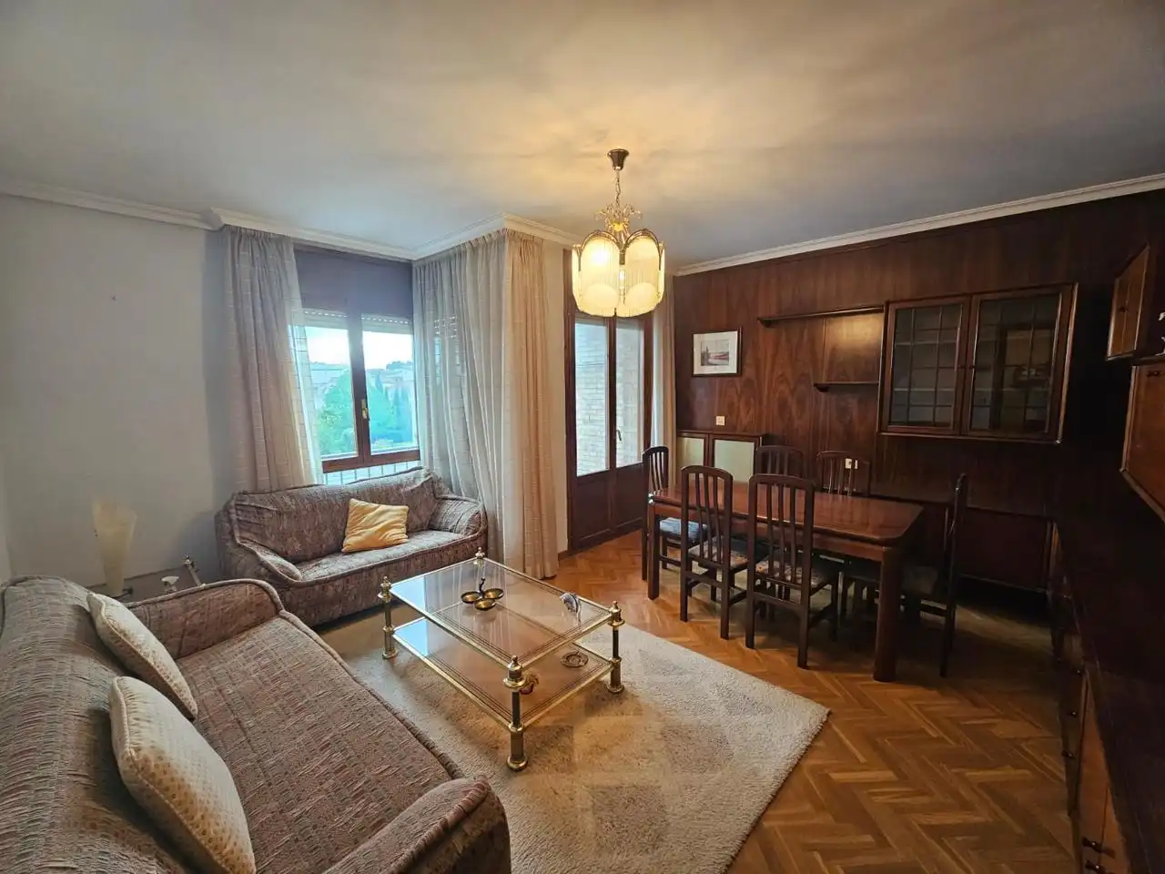 Living room of Flat for sale in Arróniz  with Heating, Terrace and Furnished