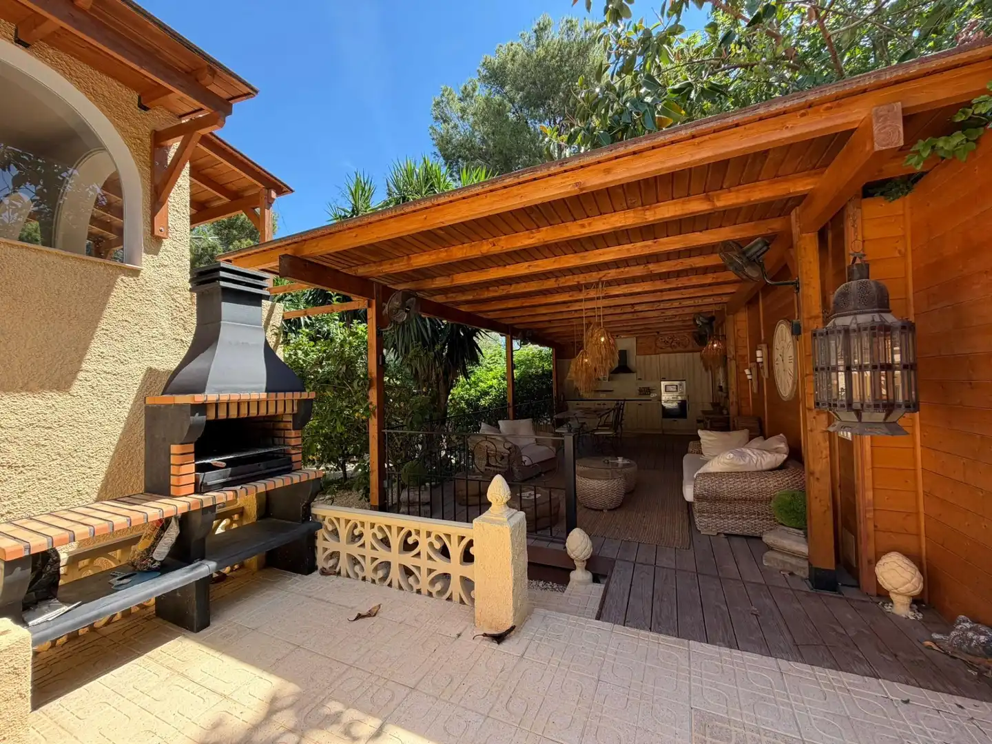 Terraza de Casa o chalet de alquiler en L'Alfàs del Pi con Aire acondicionado, Jardín privado y Piscina