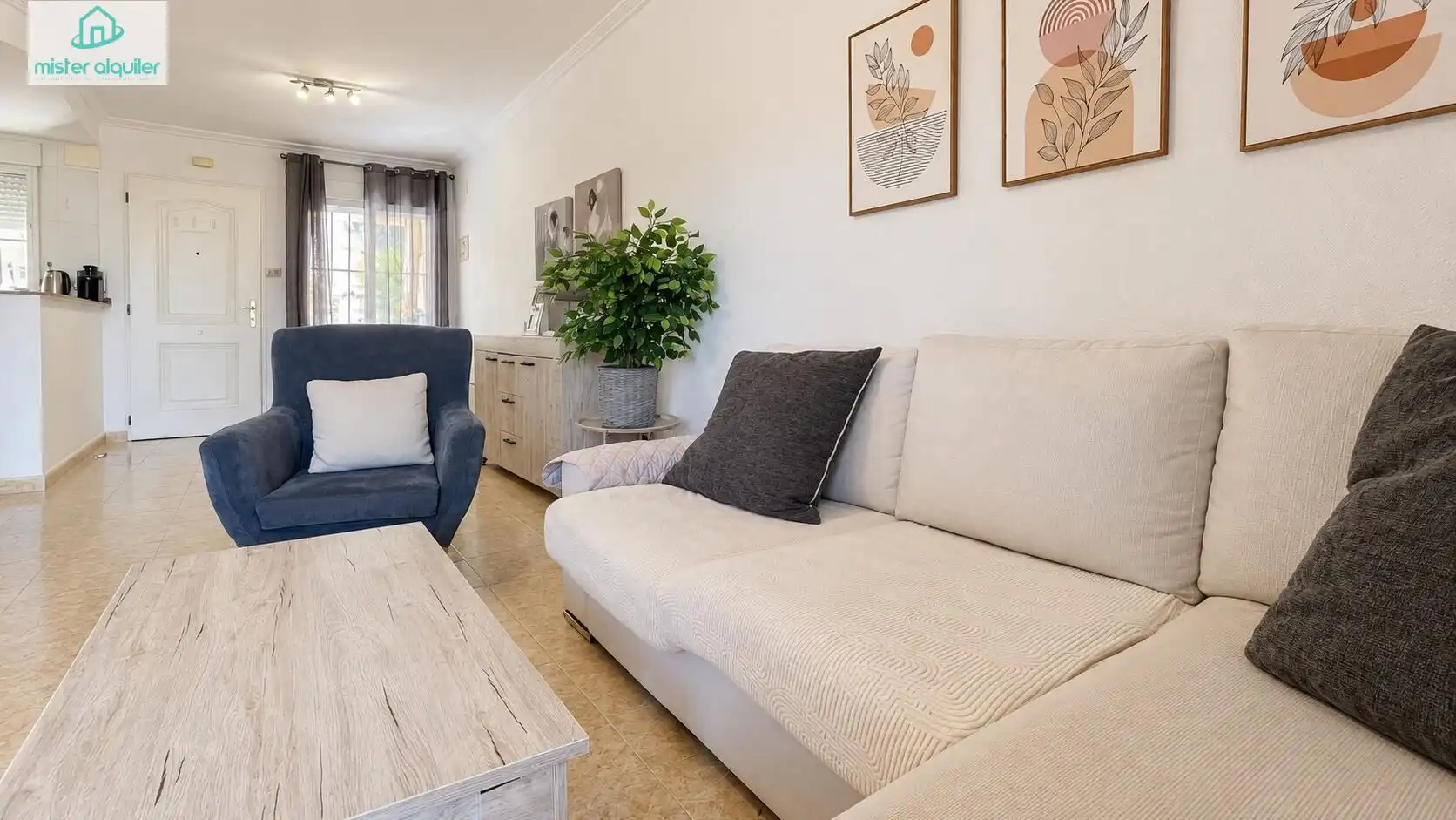 Living room of Houses for rent in Busot  with Air Conditioner, Heating and Private garden