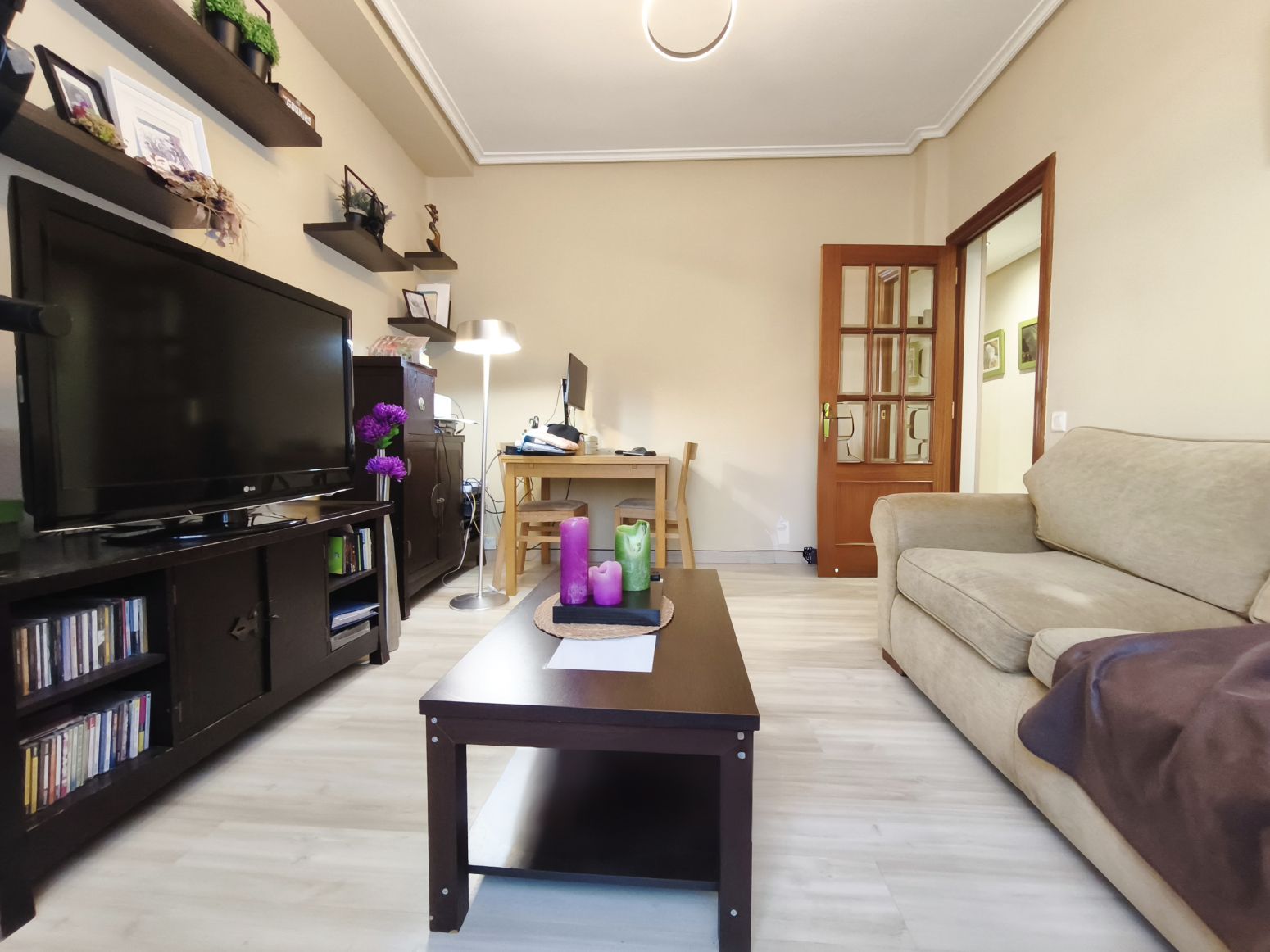 Living room of Flat for sale in  Logroño  with Heating, Parquet flooring and Terrace