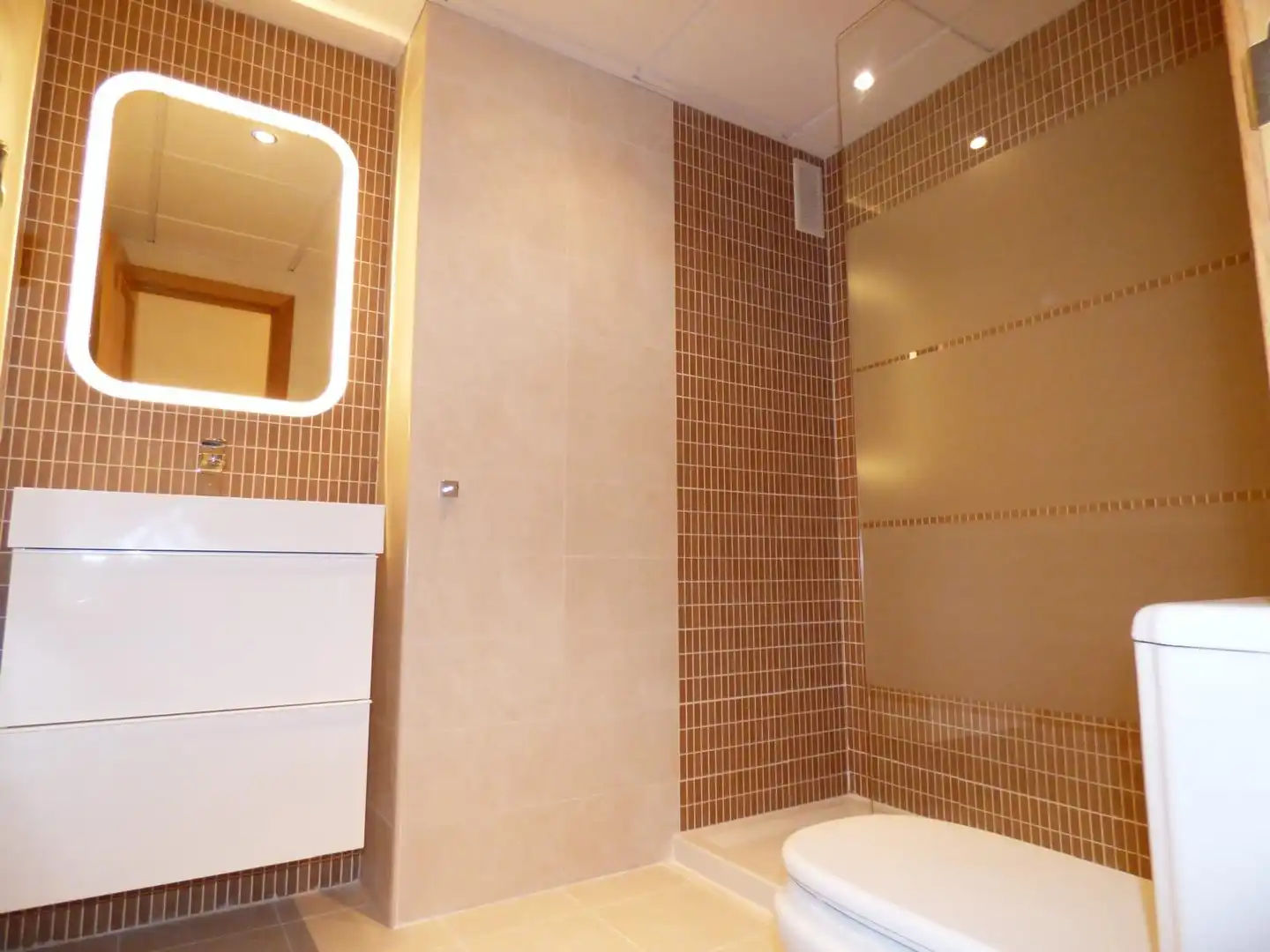 Baño de Apartamento en venta en Fuengirola con Aire acondicionado, Jardín privado y Terraza