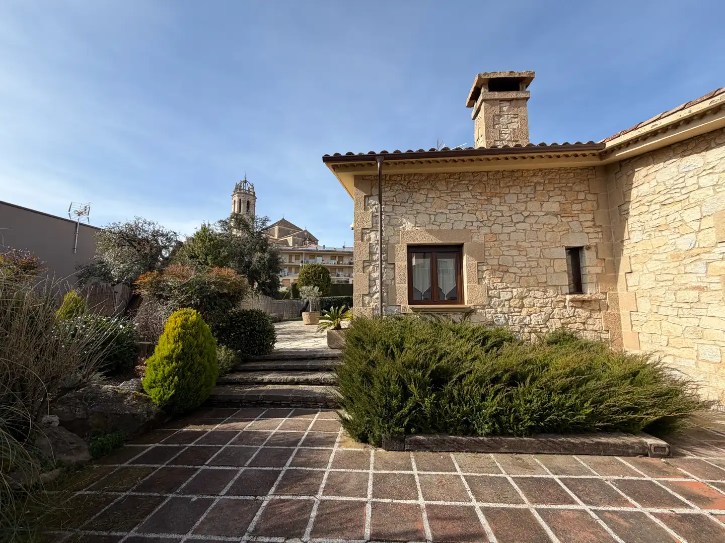 Vista exterior de Finca rústica en venta en Moià con Calefacción, Jardín privado y Parquet