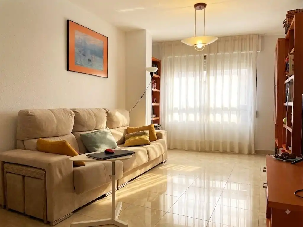 Living room of Flat for sale in Benicasim / Benicàssim  with Air Conditioner, Oven and Washing machine