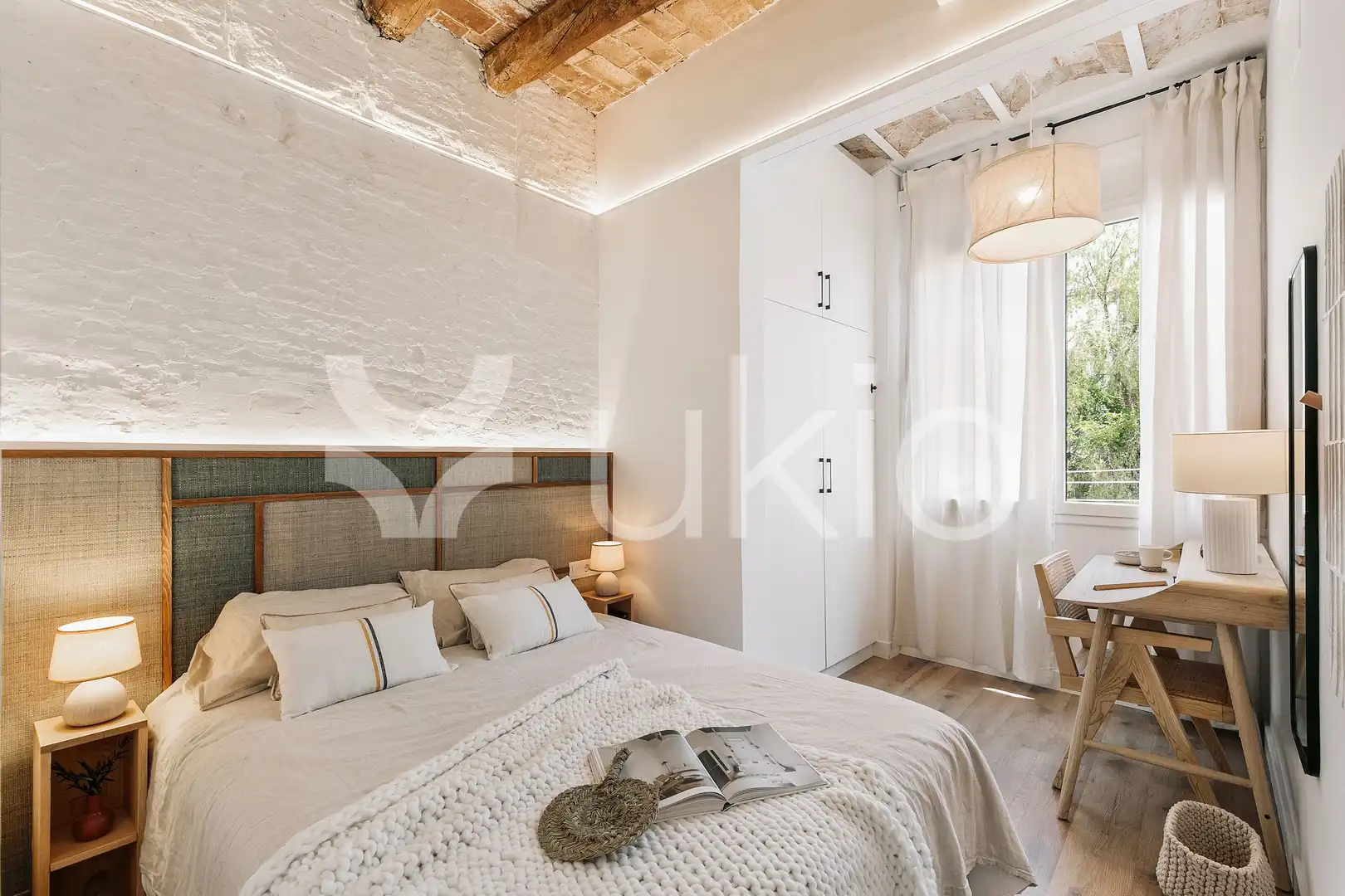 Habitación de Apartamento de alquiler en Barcelona con Aire acondicionado, Calefacción y Terraza