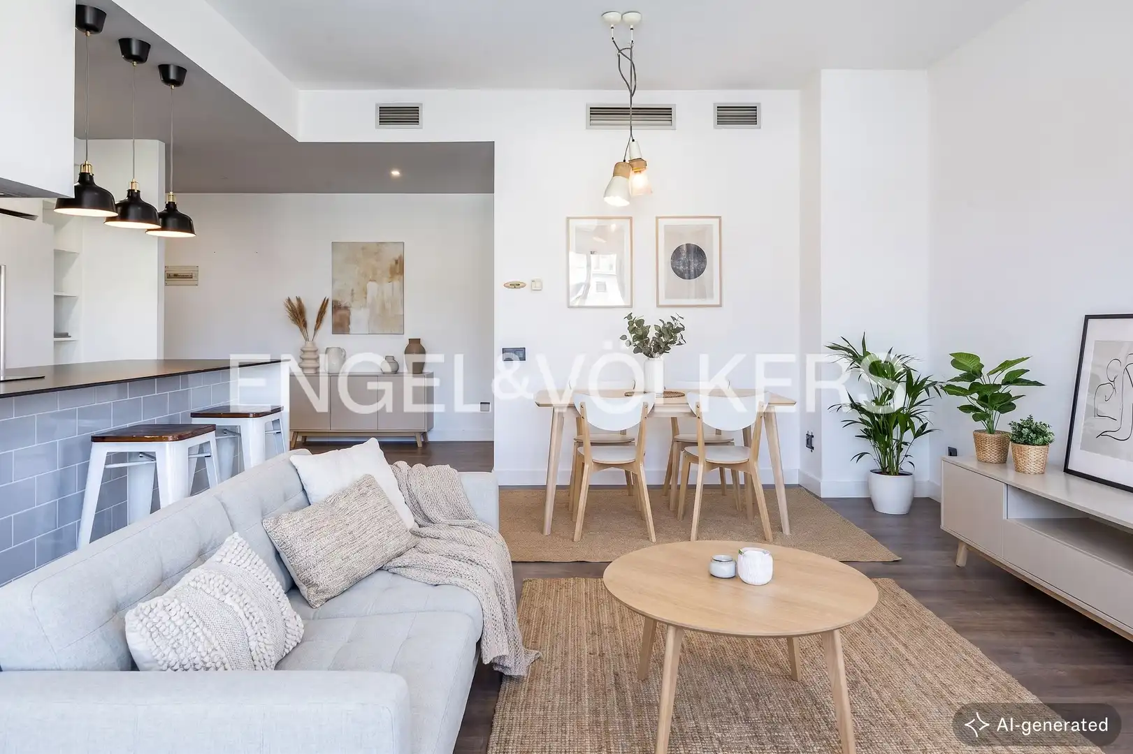 Sala de estar de Dúplex en venta en Montgat con Aire acondicionado, Calefacción y Jardín privado