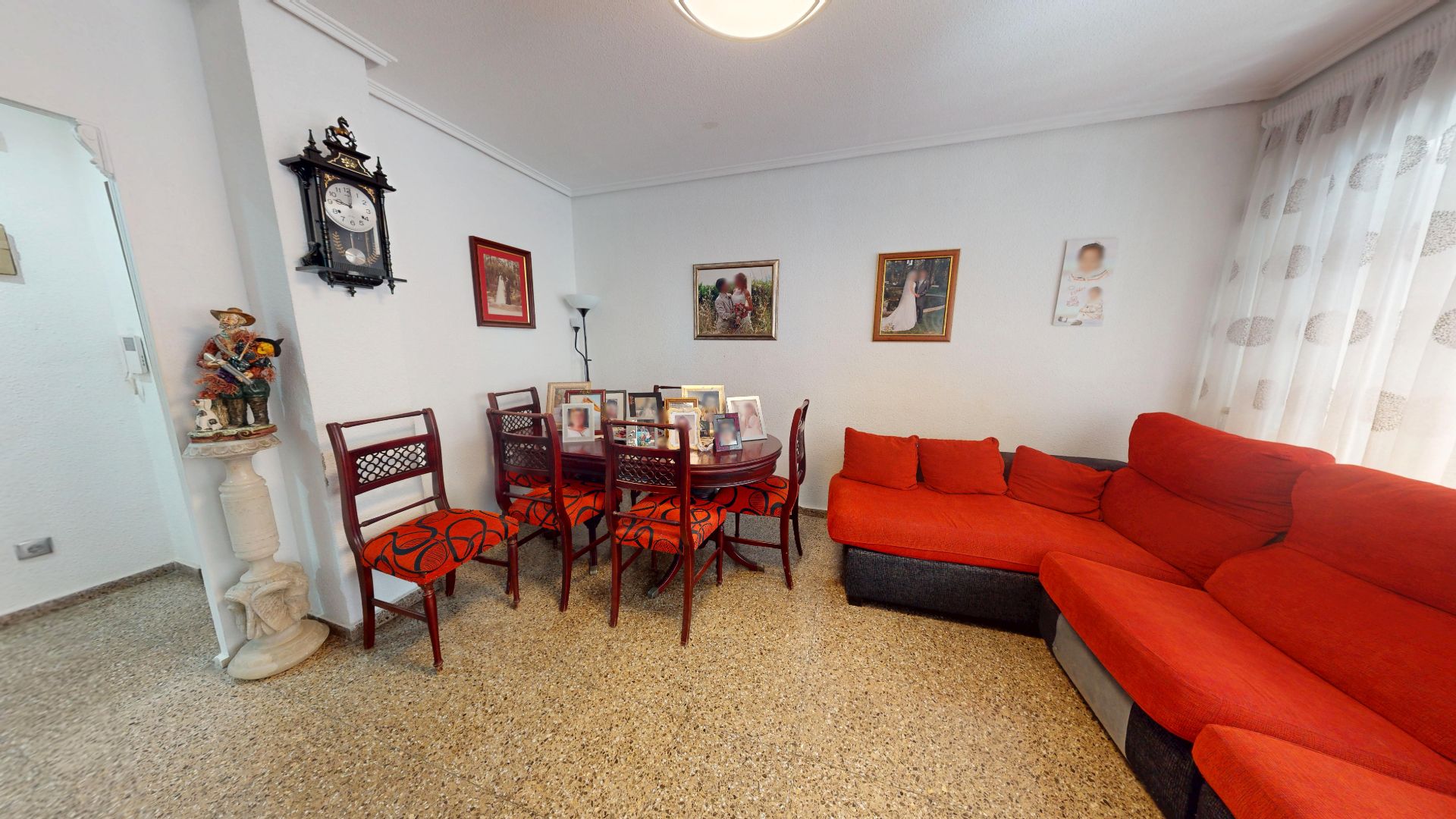 Living room of Apartment for sale in Elche / Elx  with Air Conditioner, Heating and Furnished