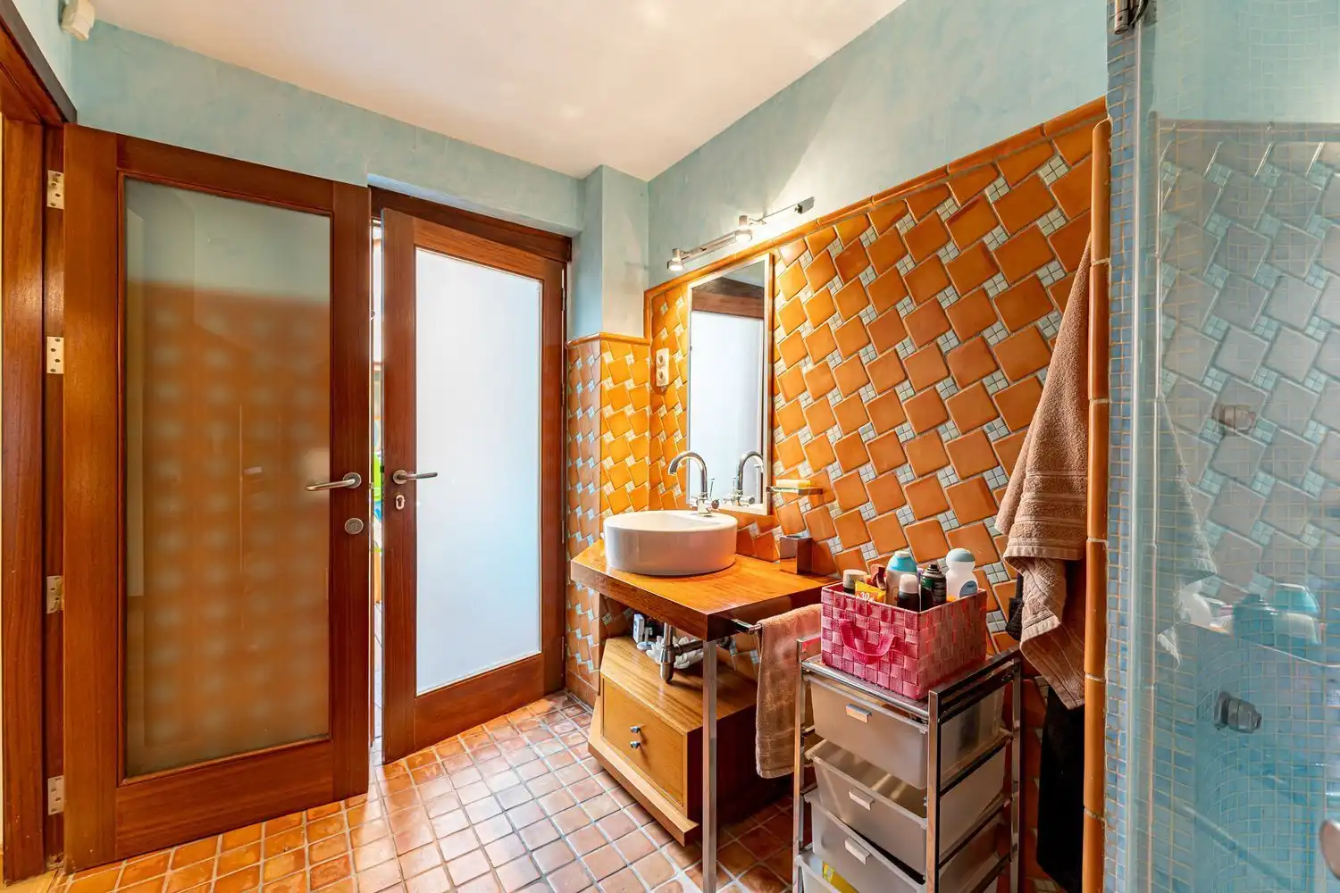 Baño de Casa o chalet en venta en Nuevo Baztán con Aire acondicionado, Jardín privado y Terraza