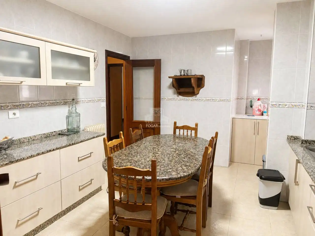 Kitchen of Flat for sale in Vilagarcía de Arousa  with Heating, Furnished and Balcony