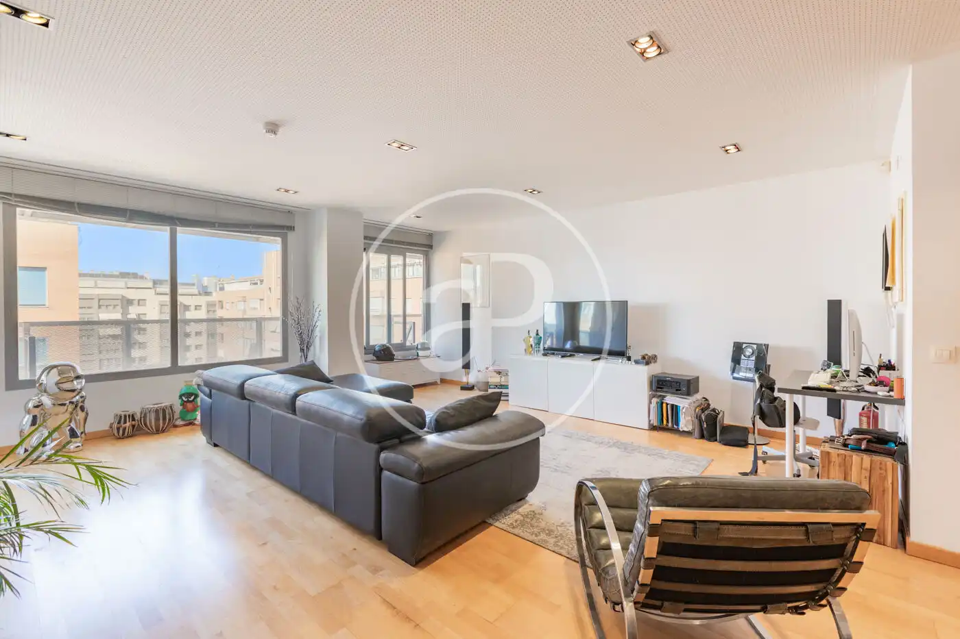 Living room of Attic for sale in San Sebastián de los Reyes  with Air Conditioner, Heating and Terrace