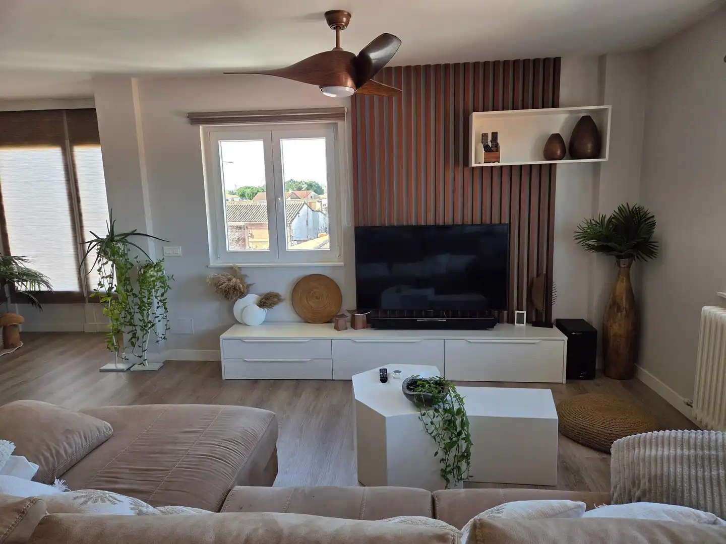 Sala de estar de Piso en venta en Calzada de Valdunciel con Calefacción