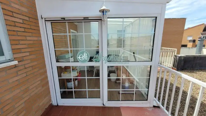 Balcony of Flat for sale in Segovia  with Heating, Parquet flooring and Terrace