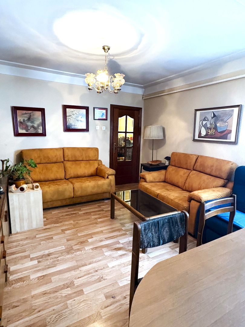 Living room of Flat for sale in  Madrid Capital  with Heating and Terrace