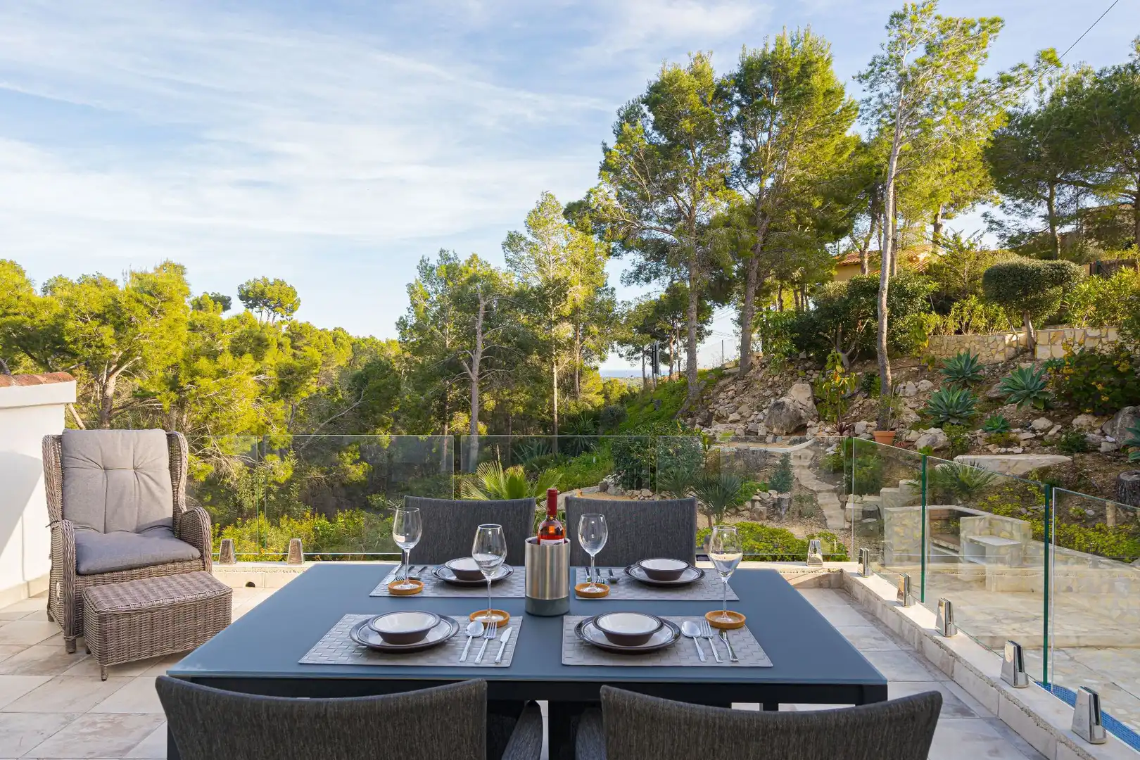 Terrace of Houses for rent in Altea  with Air Conditioner, Heating and Private garden
